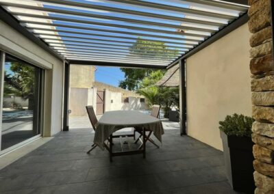 Pergola brun 2650 sablé