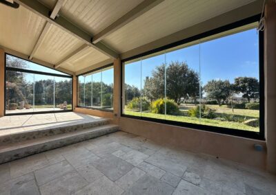 Coulissant panoramique pour fermeture de terrasse à Visan
