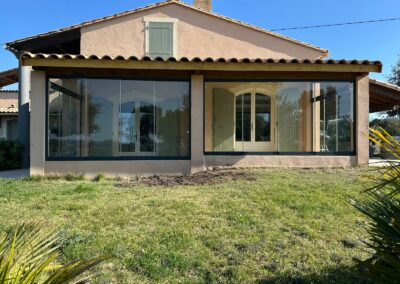 Coulissant panoramique pour fermeture de terrasse à Visan