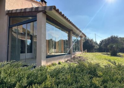 Coulissant panoramique pour fermeture de terrasse à Visan
